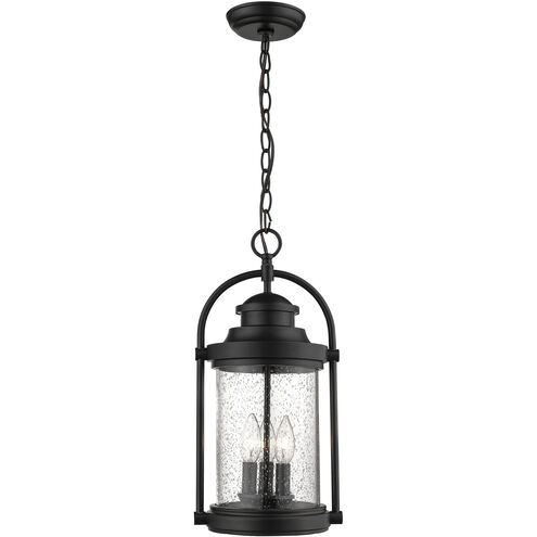 Livingston 3 Light 8.88 inch Powder Coated Black Outdoor Hanging Lantern